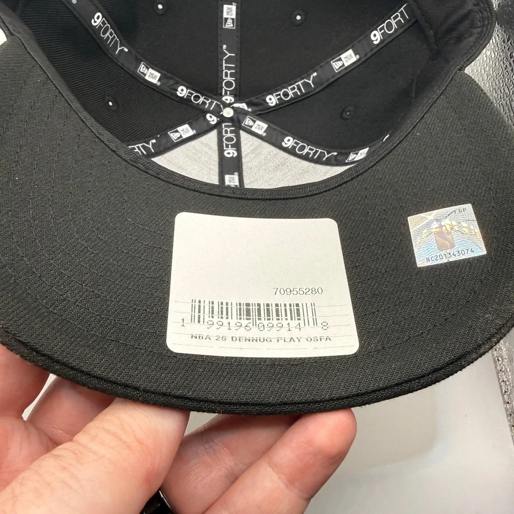 New Era Denver Nuggets‎ 9FORTY NBA Playoffs 2025 Adjustable Hat Black Cap OSFA